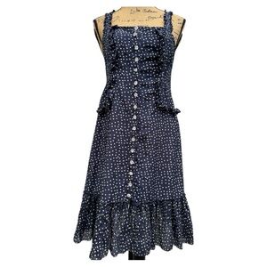 Alannah Hill Black Polka Dot Dress size 10